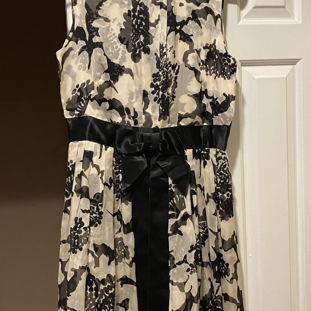 Milly Silk Black and White Dress Size 8